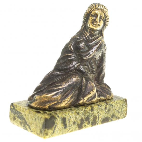 Статуэтка из бронзы на подставке из змеевика &amp;quot;Гейша&amp;quot; 116163