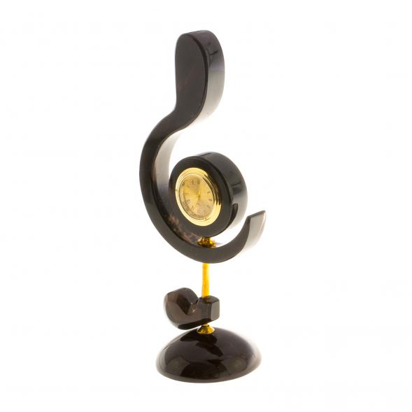 Часы из черного обсидиана &amp;quot;Скрипичный ключ&amp;quot; 124707