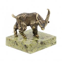 Статуэтка из бронзы и змеевика "Горная коза"