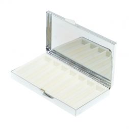 Таблетница на 7 отделений камень жельбертит цвет серебро