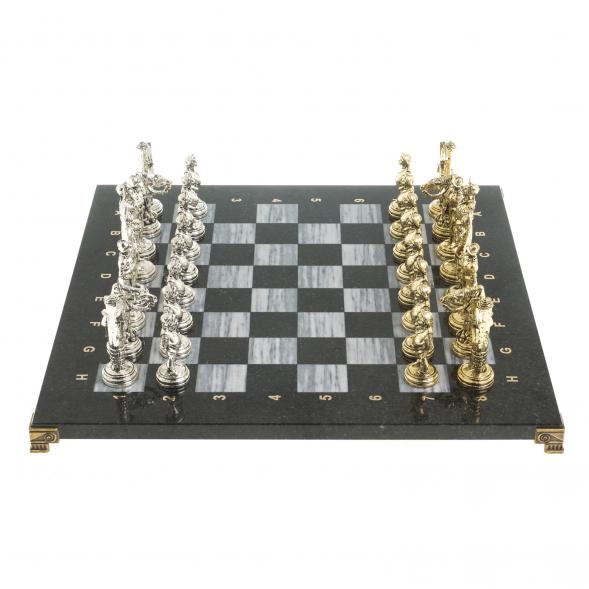 Шахматы &amp;quot;Дон Кихот&amp;quot; доска 40х40 см серый мрамор змеевик 122647