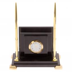 Визитница из долерита с часами &amp;quot;Визир&amp;quot;