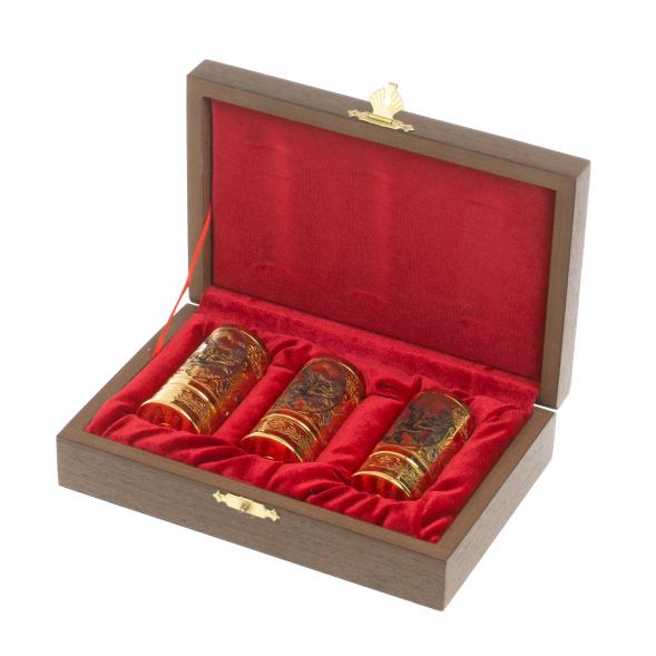 Набор из трех стопок &amp;quot;Горный орел&amp;quot; Златоуст 127060