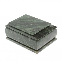 Шкатулка из змеевика 16х12х7,5 см