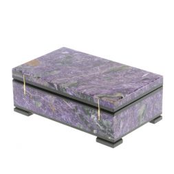 Шкатулка из чароита 12х7,5х4,5 см