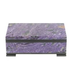 Шкатулка из чароита 12х7,5х4,5 см