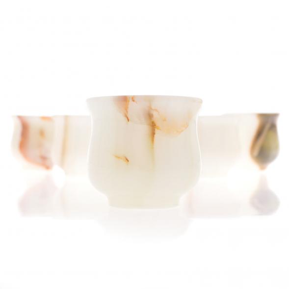 Набор стопок 50 мл для водки 6 шт камень оникс 5х5 см в коробке (2х2) 121885