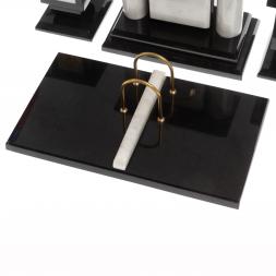 Настольный набор &amp;quot;Лев&amp;quot; из мрамора