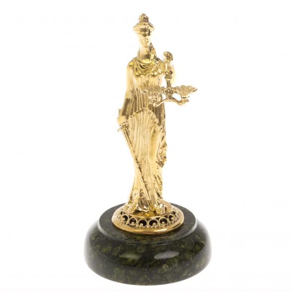 Статуэтка &amp;quot;Фемида&amp;quot; на подставке из змеевика 130028