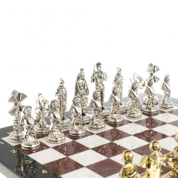 Шахматы &amp;quot;Дон Кихот&amp;quot; доска 40х40 см мрамор лемезит 122648