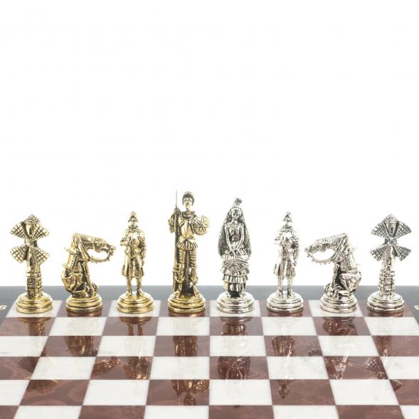 Шахматы &amp;quot;Дон Кихот&amp;quot; доска 40х40 см мрамор лемезит 122648