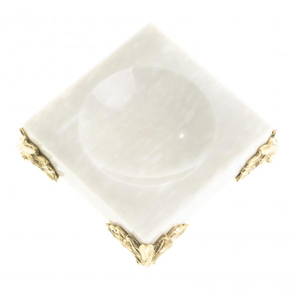 Подставка под шар из мрамора на ножках 6,5х6,5 см 123281