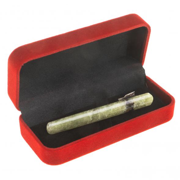 Зажим для галстука камень желтый апатит 123824