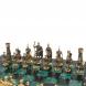 Настольные шахматы &amp;quot;Римские&amp;quot; бронза шабровский змеевик 40х40 см 126828