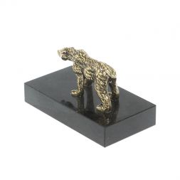 Статуэтка &amp;quot;Медведь&amp;quot; из бронзы и долерита