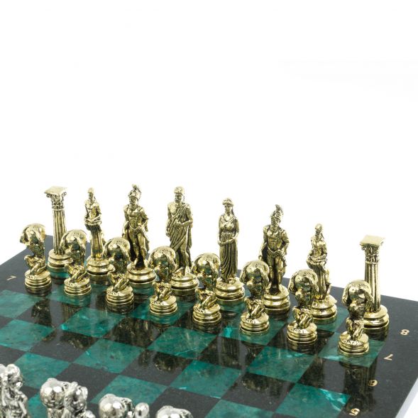 Шахматы &amp;quot;Атлас&amp;quot; доска 44х44 см из змеевика 128242