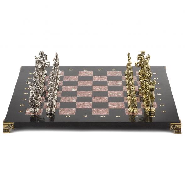 Шахматы настольные &amp;quot;Александр Македонский&amp;quot; доска 36х36 см камень лемезит 120734