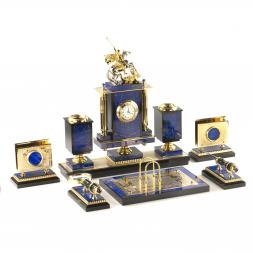 Письменный прибор из лазурита &amp;quot;Георгий Победоносец&amp;quot;