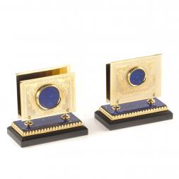 Письменный прибор из лазурита &amp;quot;Георгий Победоносец&amp;quot;