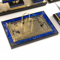 Письменный прибор из лазурита &amp;quot;Георгий Победоносец&amp;quot;