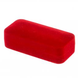 Набор запонки овальные и зажим для галстука камень родонит