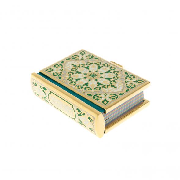 Коран на арабском языке карманный Златоуст зеленая эмаль 128623