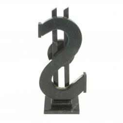 Настольные часы &amp;quot;Доллар&amp;quot; камень змеевик