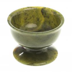 Пиала малая на ножке из нефрита 50 мл 7х7х5 см
