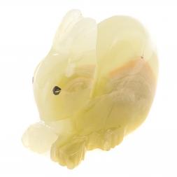 Статуэтка из оникса &amp;quot;Заяц&amp;quot; зелено-коричневый 7,5х3,2х6,5 см (3)