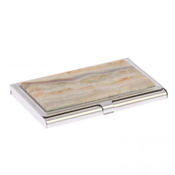 Карманная визитница из камня шайтанский переливт 125156