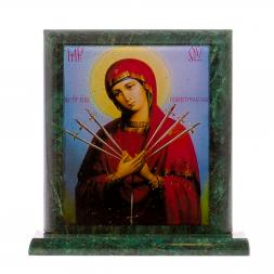 Икона настольная "Семистрельная" 11,5х4,5х12 см