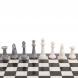 Шахматы &amp;quot;Стаунтон&amp;quot; из мрамолита 44х44 см белый мрамор / змеевик 126448