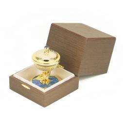 Икорница из лазурита "Стерлядка"