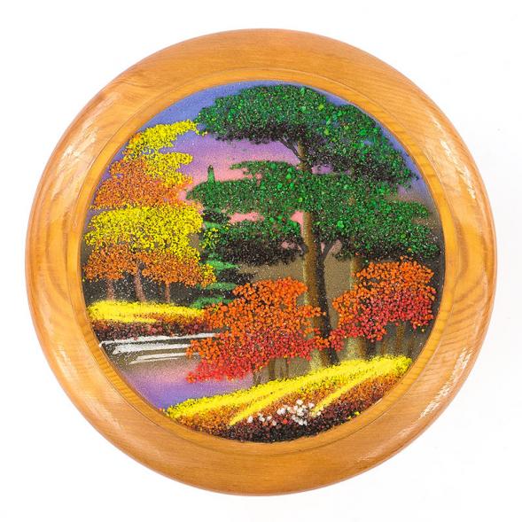 Тарелка декоративная &amp;quot;Осень&amp;quot; 20 см каменная крошка 119563