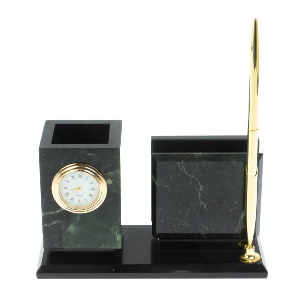 Письменный мини-набор из нефрита и долерита 128477