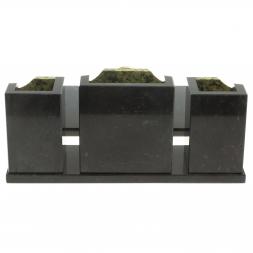 Настольный набор из змеевика &amp;quot;Грани&amp;quot; с гербом РФ