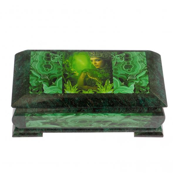 Шкатулка с иллюстрацией &amp;quot;Хозяйка медной горы&amp;quot; Кд3 24х11х8 см 125041