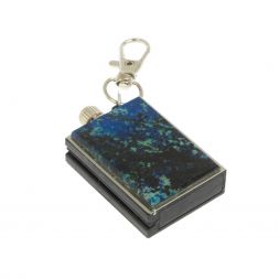 Брелок огниво "Вечная спичка" с накладкой из камня азурит