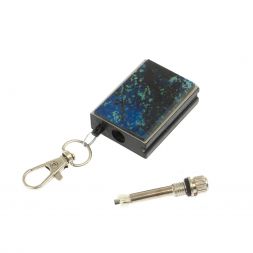 Брелок огниво "Вечная спичка" с накладкой из камня азурит