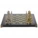 Шахматы сувенирные Александр Македонский&amp;quot; доска 36х36 см камень змеевик 120737