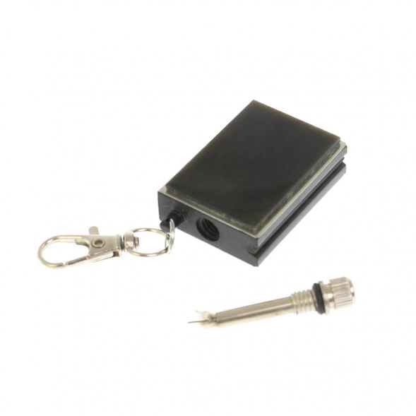 Брелок огниво &amp;quot;Вечная спичка&amp;quot; с накладкой из камня золотистый обсидиан 2,8х1,3х5 см 129303