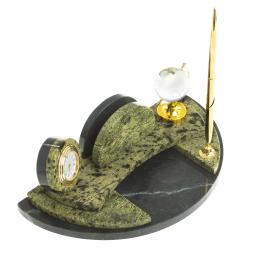 Настольный мини-набор &amp;quot;Глобус&amp;quot; камень змеевик