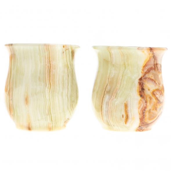 Набор стаканов 2 шт в футляре камень оникс 6,2х7 см 100 мл (2,5х3) 123925