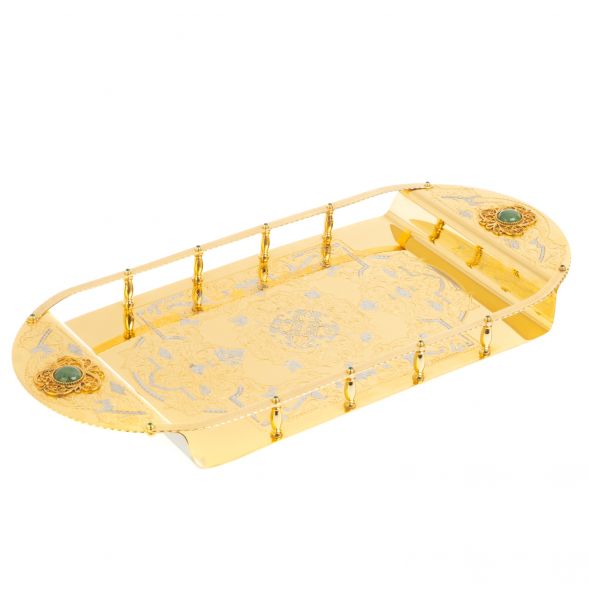 Набор для виски &amp;quot;На двоих&amp;quot; 2 стакана на подносе Златоуст 127141