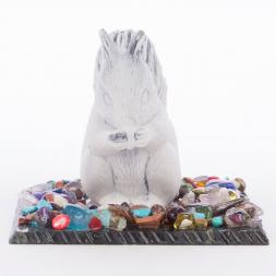 Сувенир &amp;quot;Белка с орешком&amp;quot; из мрамолита