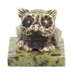 Статуэтка &amp;quot;Филин&amp;quot; бронза змеевик