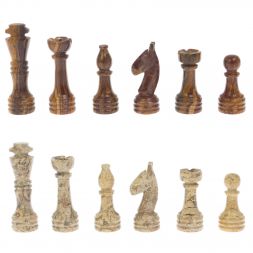 Каменные шахматы &amp;quot;Дебют&amp;quot; 38х38 см оникс ракушечник
