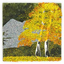 Магнит с рисунком &amp;quot;Квадрат&amp;quot; большой камень змеевик