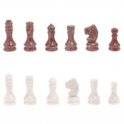 Шахматы с гравировкой &amp;quot;Греческий орнамент&amp;quot; доска 40х40 см лемезит мрамор