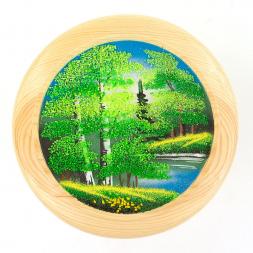 Тарелка декоративная "Лето" 20 см каменная крошка